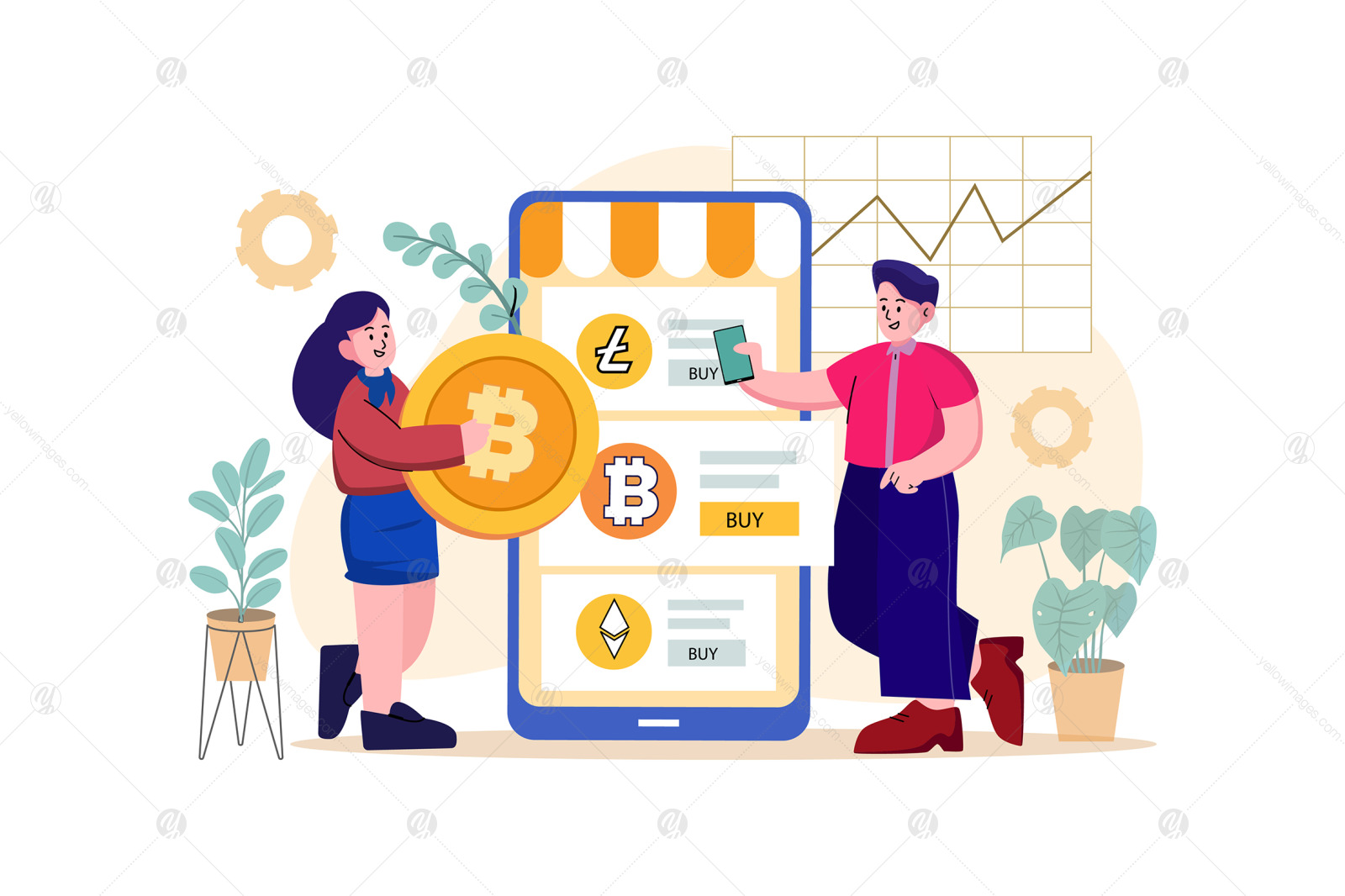 M439_Cryptocurrency Illustration Pack M439_Cryptocurrency Illustration Pack