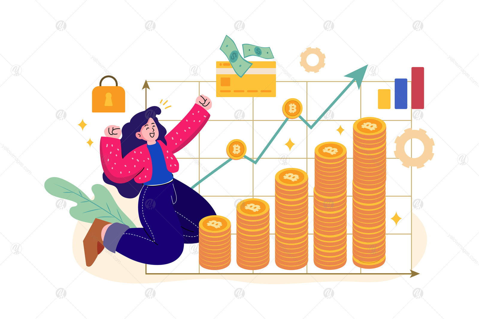 M439_Cryptocurrency Illustration Pack M439_Cryptocurrency Illustration Pack