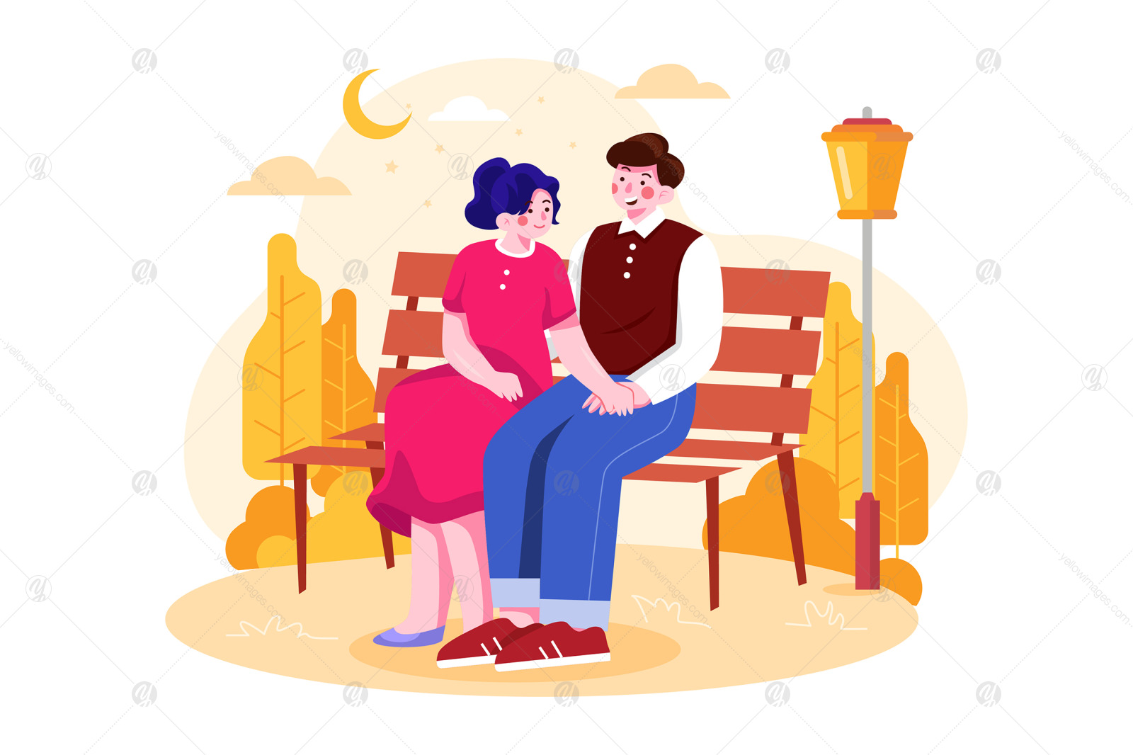 M440_Romantic Couple Illustration Pack M440_Romantic Couple Illustration Pack