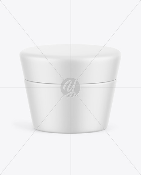 Matte Cosmetic Jar Mockup