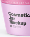 Matte Cosmetic Jar Mockup