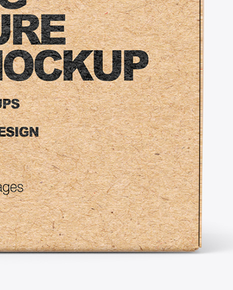 Kraft Paper Box With String Closure Mockup