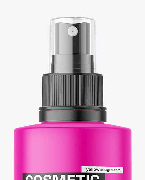 Matte Spray Bottle Mockup