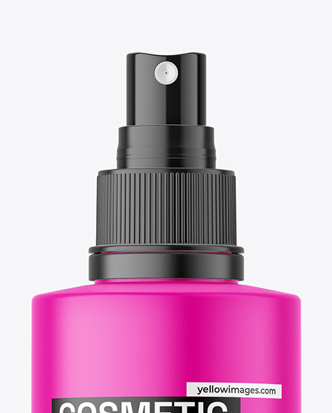 Matte Spray Bottle Mockup