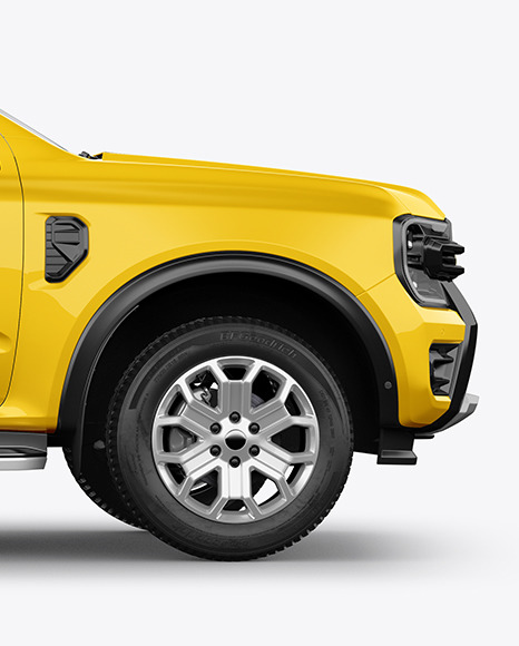 Pickup Truck Mockup - Side View