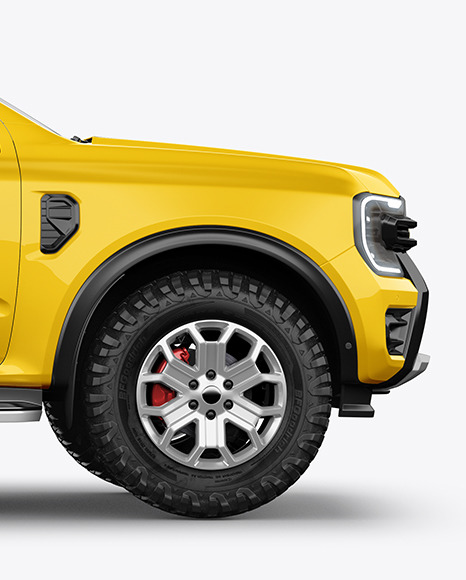 Pickup Truck Mockup - Side View