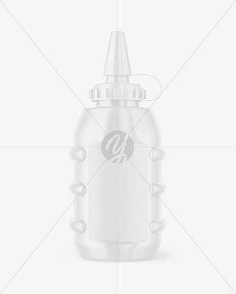 Glossy Plastic Bottle Mockup