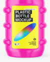 Glossy Plastic Bottle Mockup