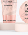 Bottle W/ Tube & Jar Mockup