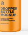 Matte Plastic Dropper Bottle Mockup