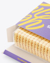 Opened Cookies Box Mockup