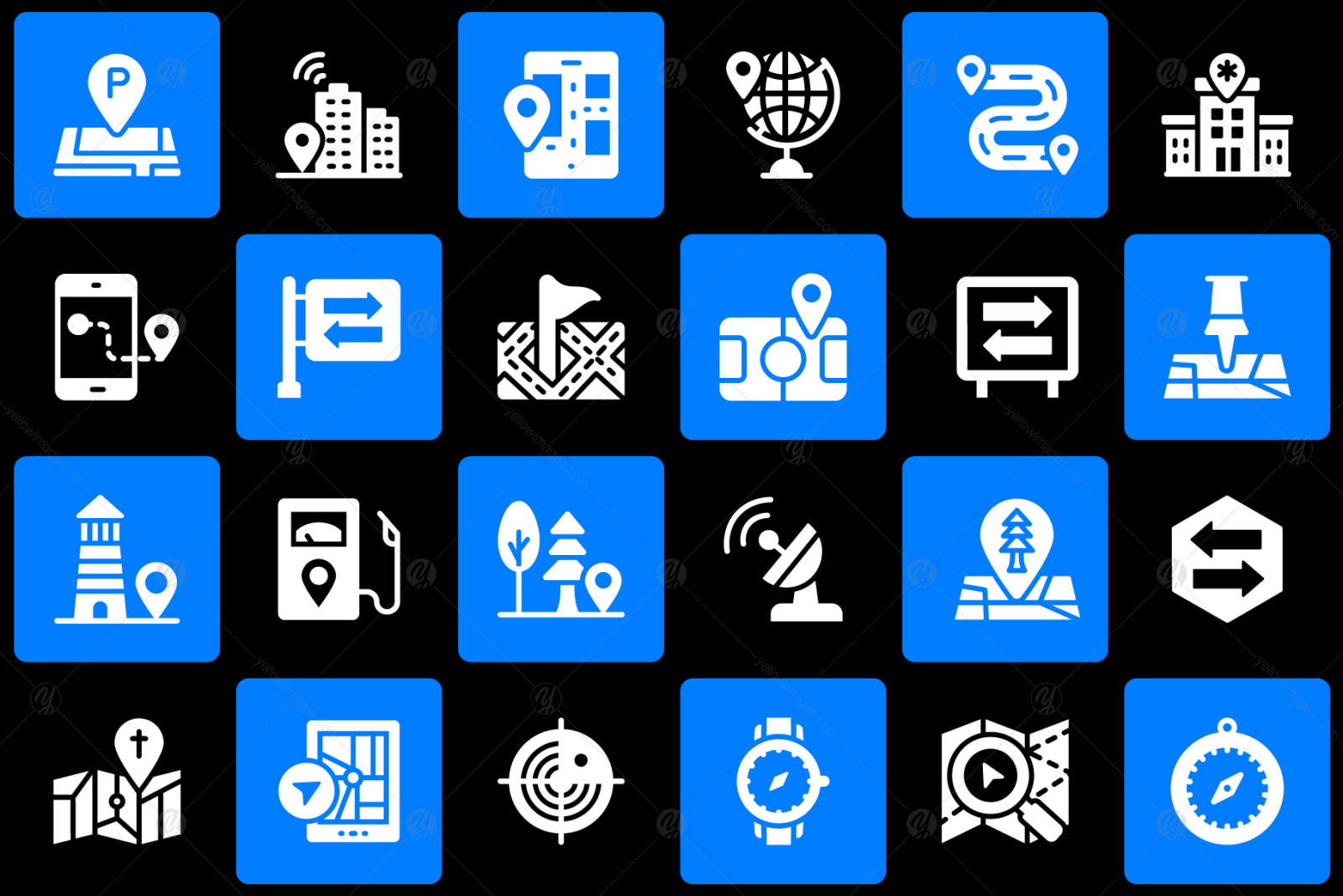 Location Maps Glyph Icons Location Maps Glyph Icons