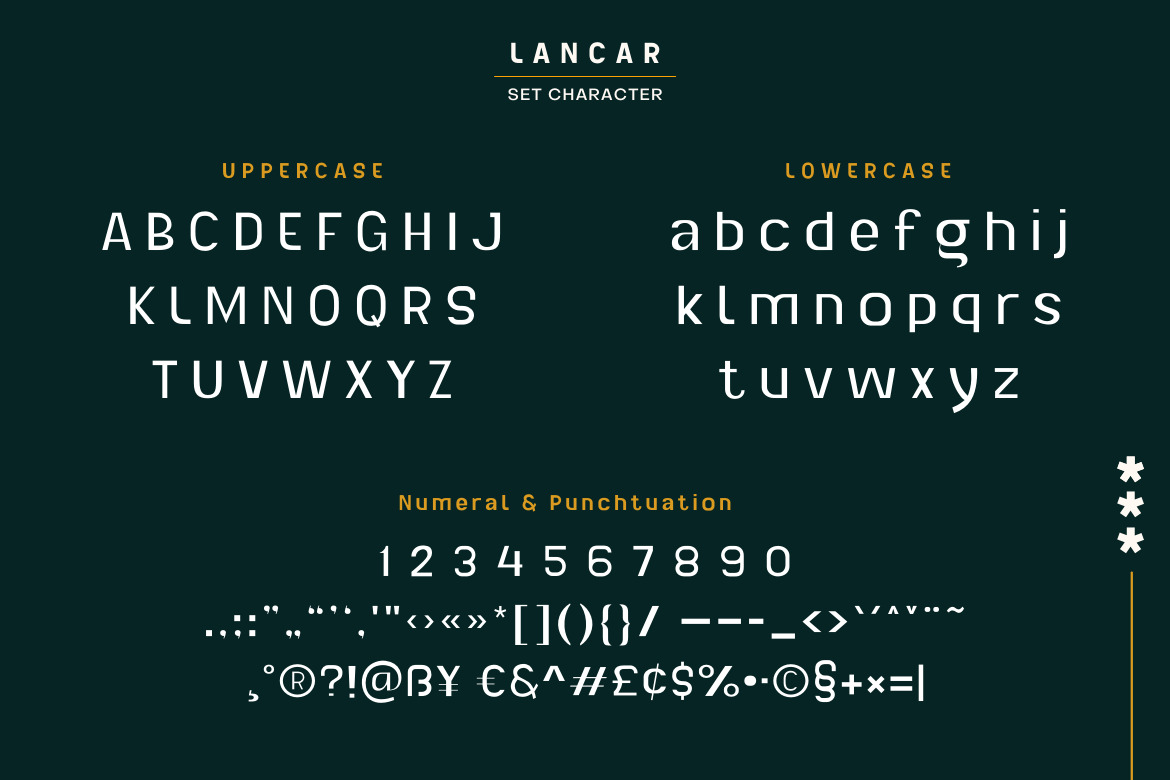 Lancar Font