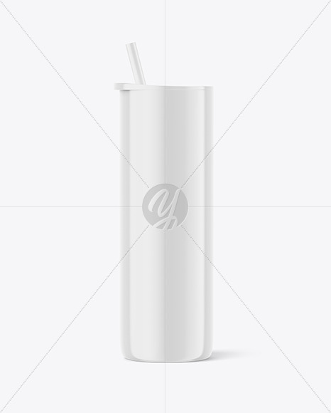 Glossy Skinny Tumbler Mockup