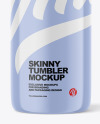 Glossy Skinny Tumbler Mockup