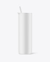 Textured Skinny Tumbler Mockup