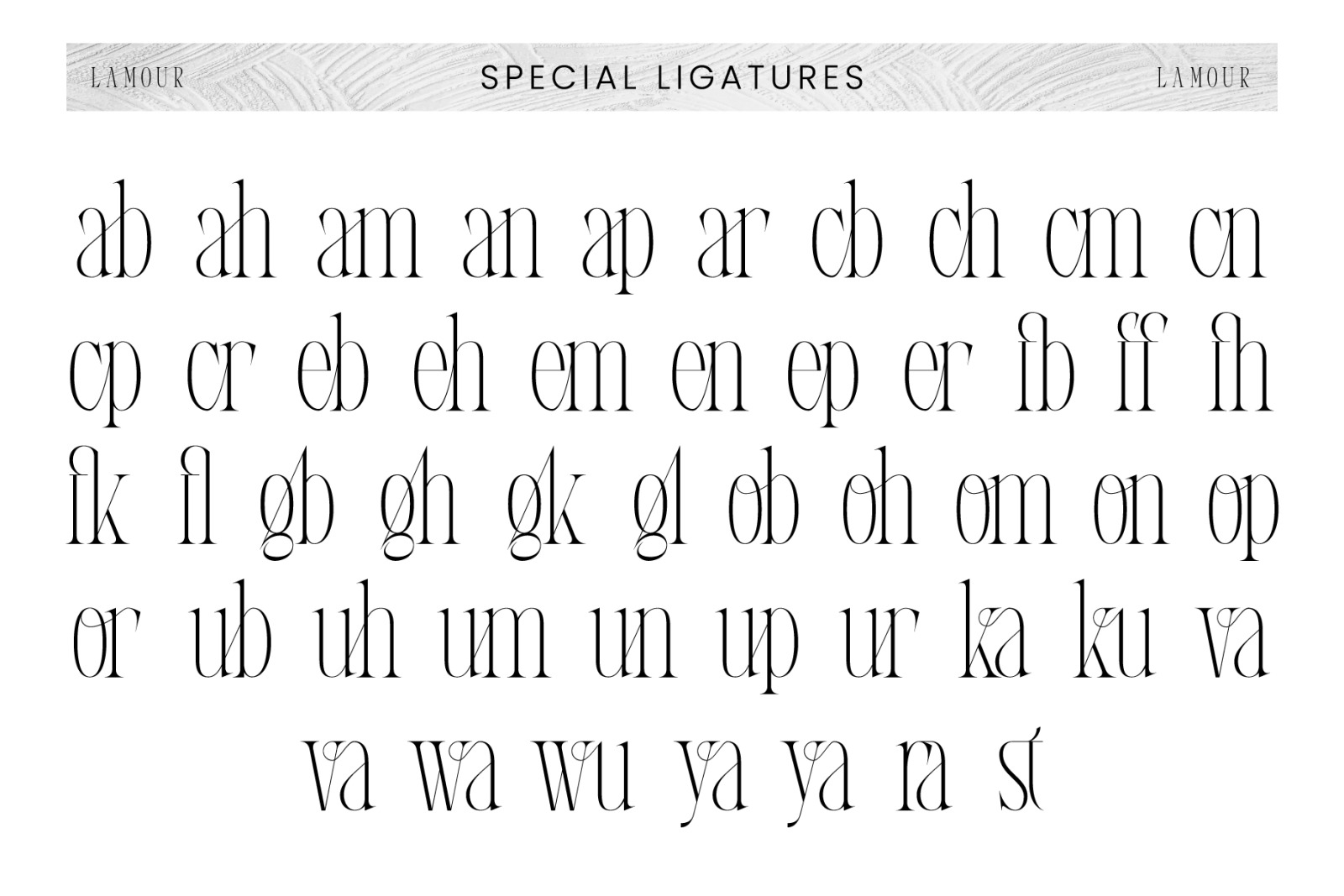 Lamour | Condensed Serif Lamour | Condensed Serif