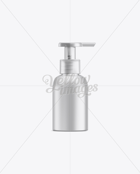 Small Cosmetic Bottle w/ Lotion Pump Mockup