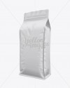 Coffee Bag Mockup / Front 3/4 View