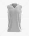 Mens V-Neck Tank Top Mockup - Front View