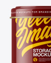 Glossy Storage Jar Mockup