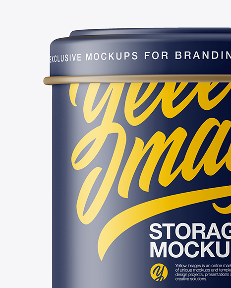 Matte Storage Jar Mockup