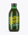 330ml Green Glass Juice Bottle Mockup