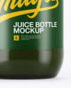 330ml Green Glass Juice Bottle Mockup