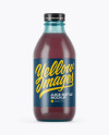 330ml Blue Glass Berry Juice Bottle Mockup 330ml Blue Glass Berry Juice Bottle Mockup