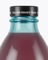 330ml Blue Glass Berry Juice Bottle Mockup 330ml Blue Glass Berry Juice Bottle Mockup