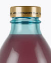 330ml Blue Glass Berry Juice Bottle Mockup 330ml Blue Glass Berry Juice Bottle Mockup