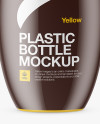 Bottle In Glossy Shrink Sleeve Mockup