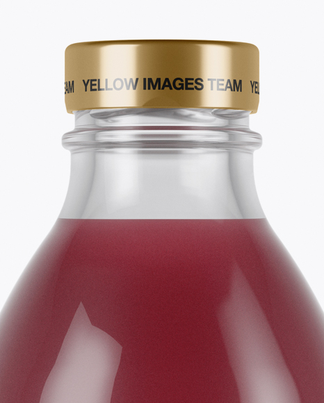 330ml Clear Glass Berry Juice Bottle Mockup - Free Download Images High