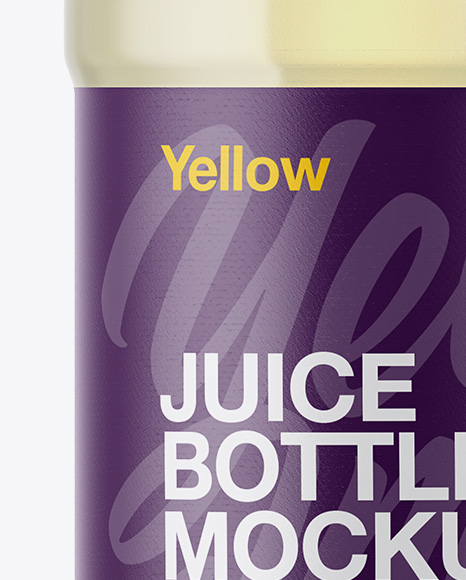 Plastic Bottle With Lemonade Mockup