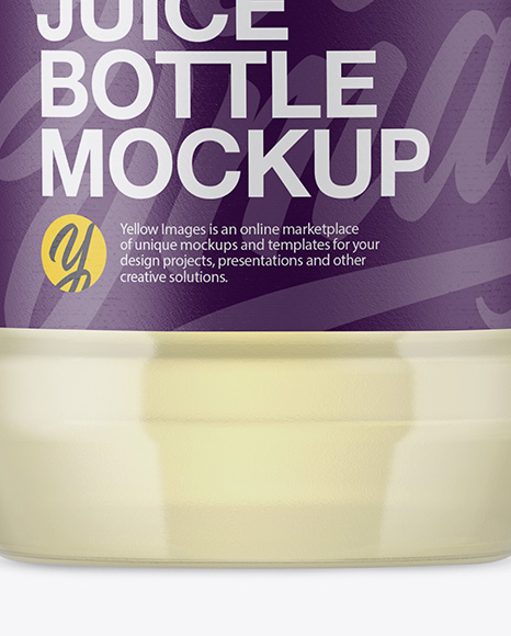 Plastic Bottle With Lemonade Mockup