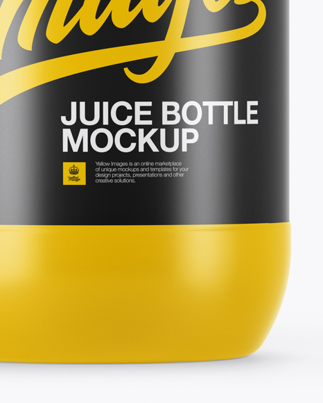 330ml Glossy Juice Bottle Mockup