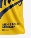 Men&#039;s T-Shirt Mockup - Half Side View