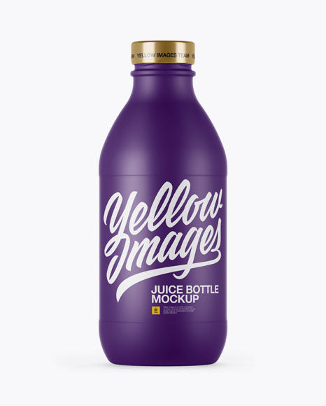 330ml Matte Juice Bottle Mockup