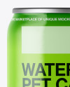 Clear Water PET Can Mockup