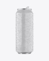 500ml Aluminium Can W/ Condensation & Glossy Finish Mockup