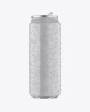 500ml Aluminium Can W/ Condensation & Matte Finish Mockup