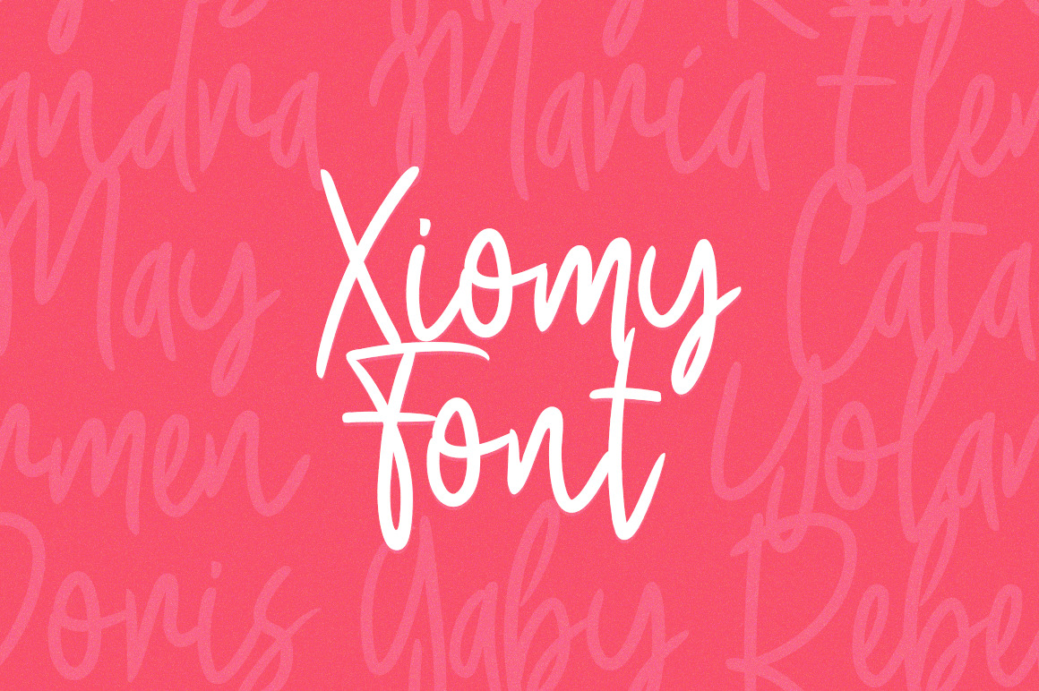 Xiomy Hand Font Xiomy Hand Font