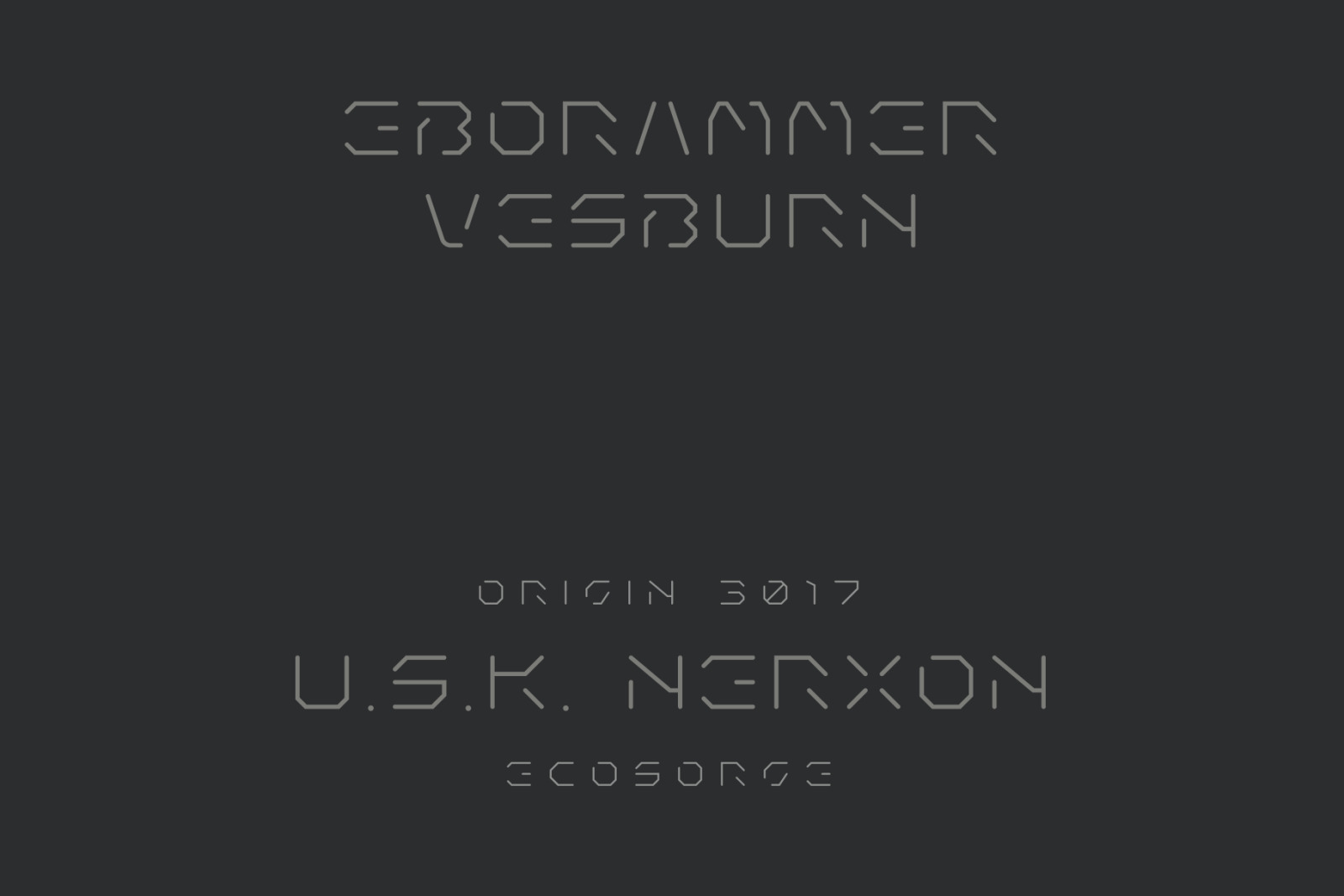 Goxve Futuristic Tech Font Goxve Futuristic Tech Font