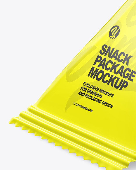 Metallic Snack Package Mockup