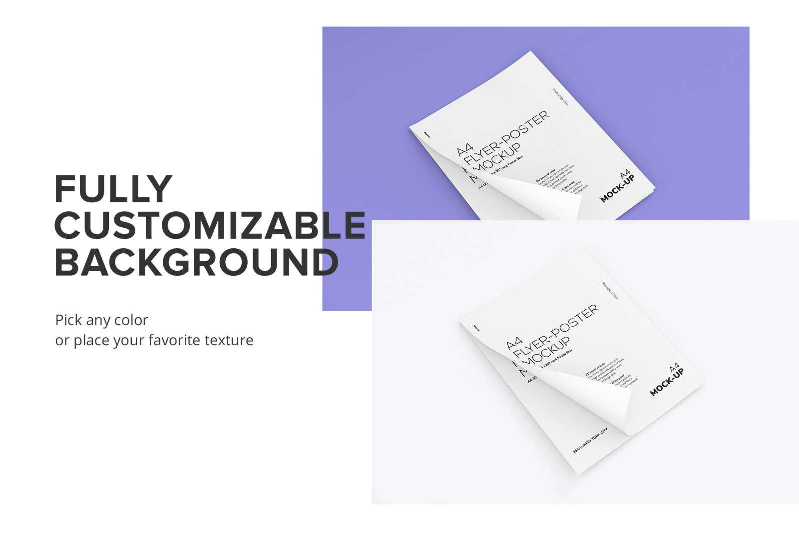 A4 Flyer – Poster Mockups Bundle A4 Flyer – Poster Mockups Bundle
