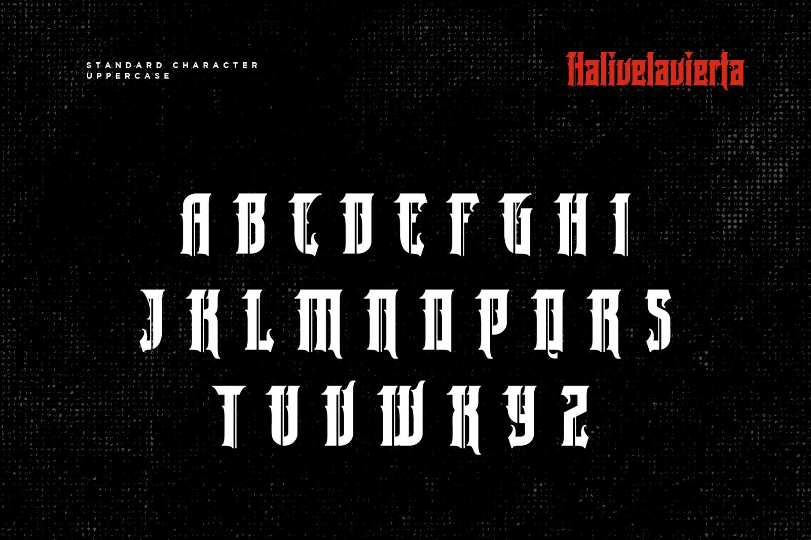 Halivelavierta Font