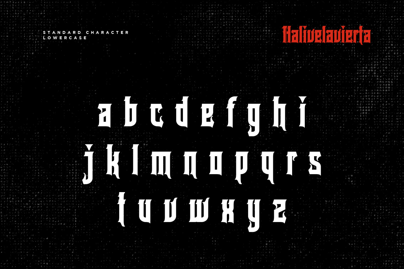 Halivelavierta Font