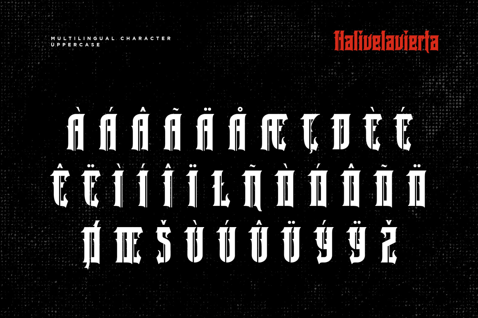 Halivelavierta Font