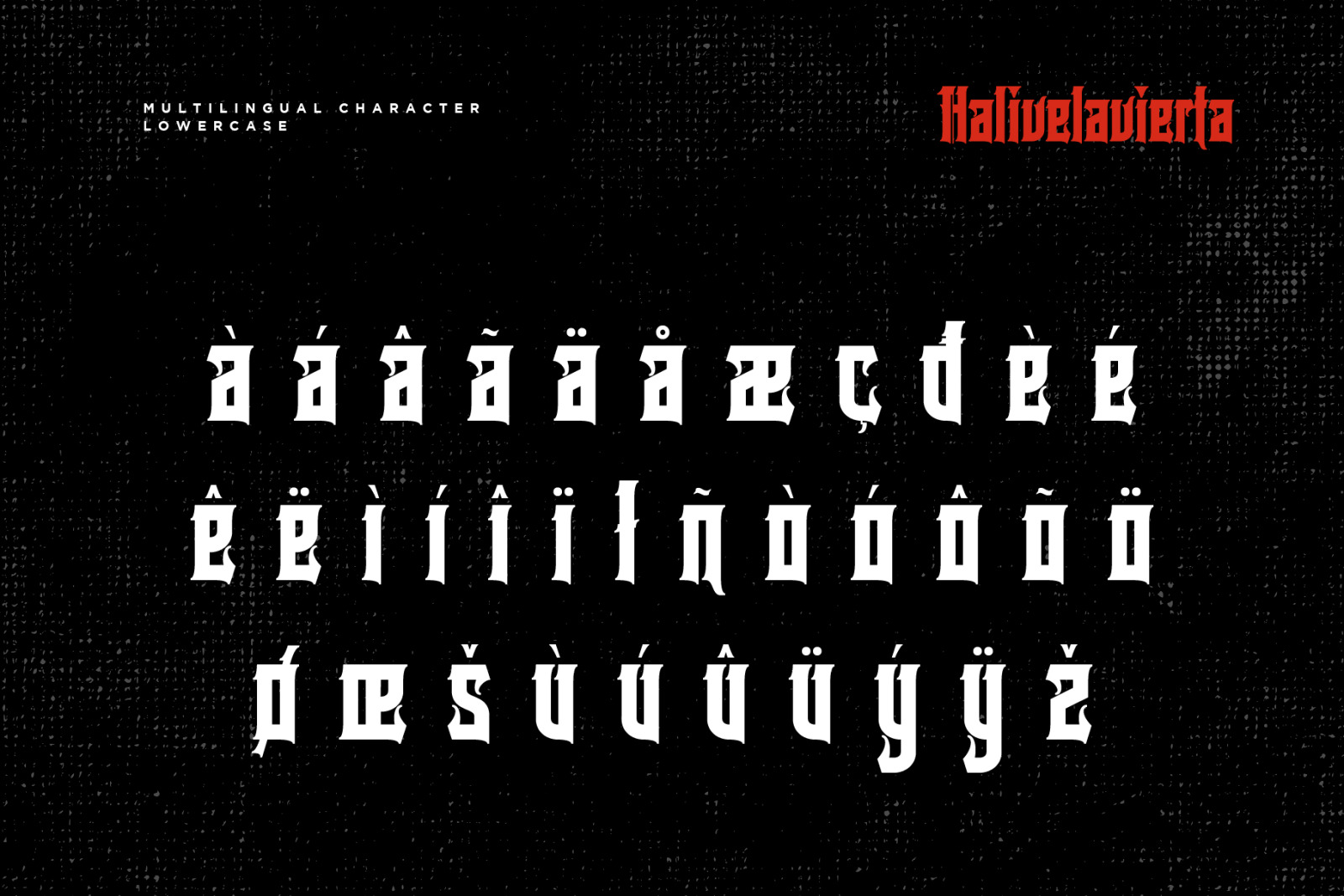 Halivelavierta Font