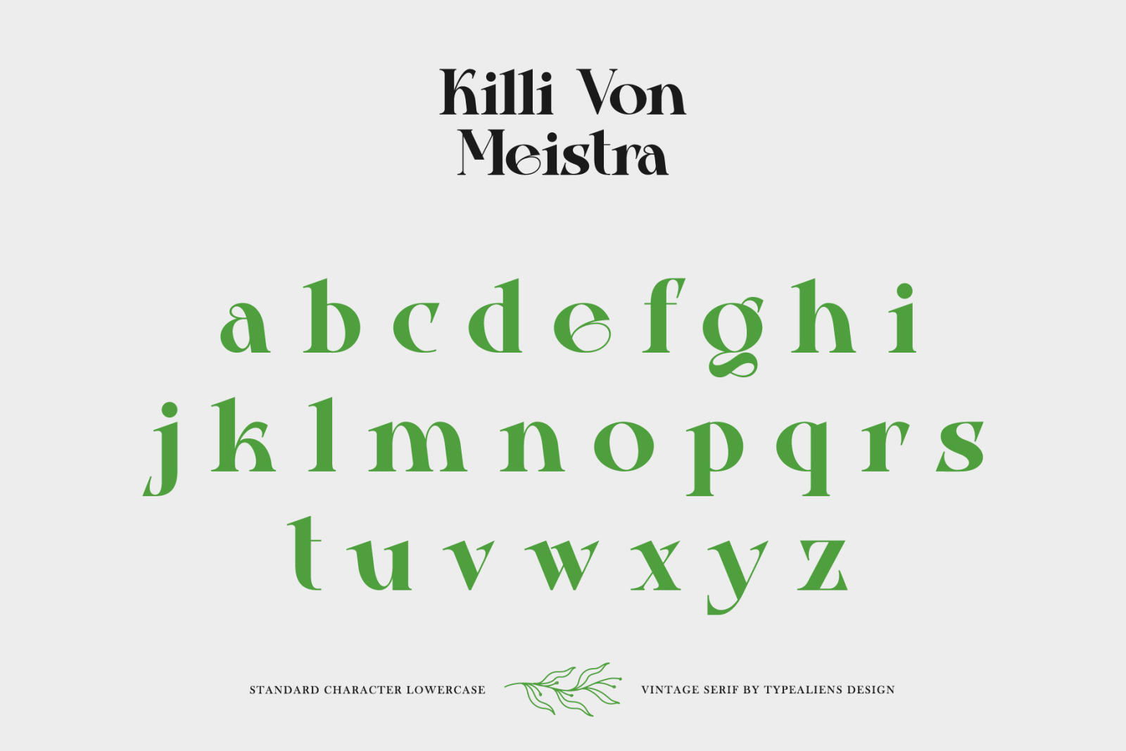 Killi Von Meistra Font Killi Von Meistra Font